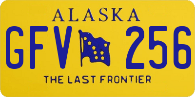 AK license plate GFV256