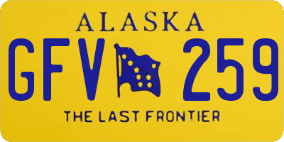 AK license plate GFV259