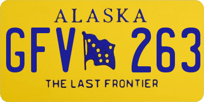 AK license plate GFV263