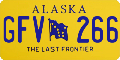 AK license plate GFV266