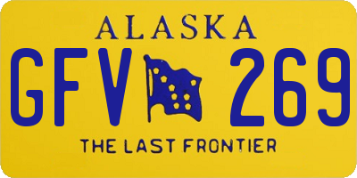 AK license plate GFV269