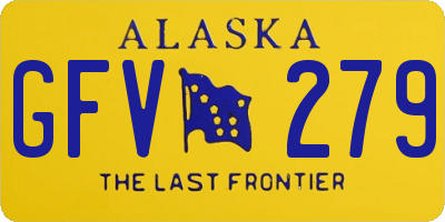AK license plate GFV279