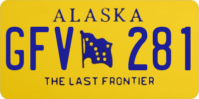 AK license plate GFV281