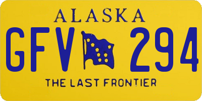 AK license plate GFV294