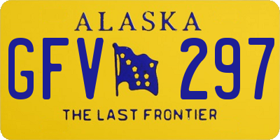 AK license plate GFV297