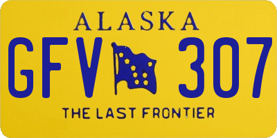 AK license plate GFV307