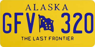 AK license plate GFV320