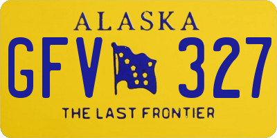 AK license plate GFV327
