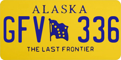 AK license plate GFV336