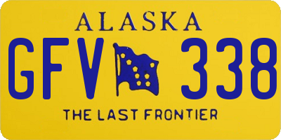 AK license plate GFV338