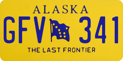 AK license plate GFV341