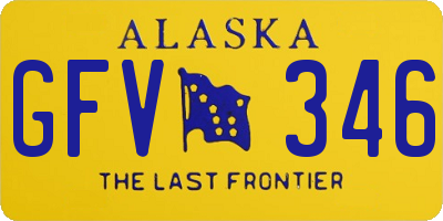 AK license plate GFV346