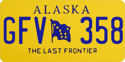 AK license plate GFV358