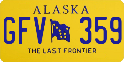 AK license plate GFV359