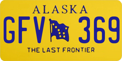 AK license plate GFV369