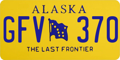 AK license plate GFV370