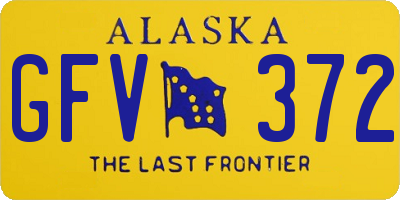 AK license plate GFV372