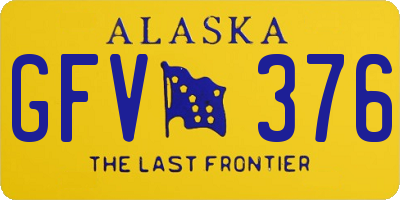 AK license plate GFV376