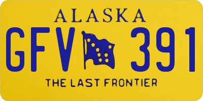 AK license plate GFV391