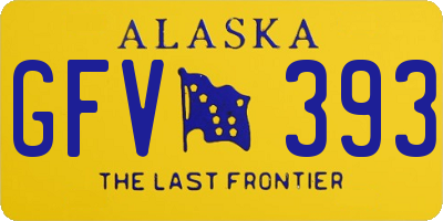 AK license plate GFV393