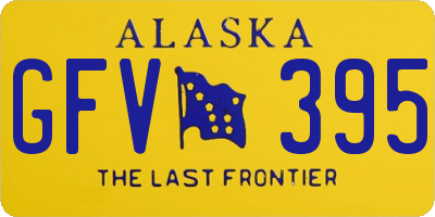 AK license plate GFV395