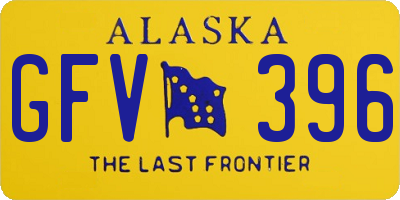 AK license plate GFV396