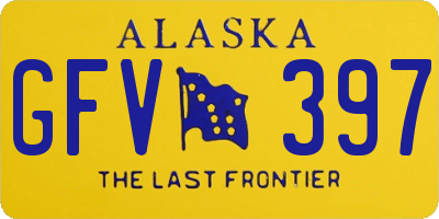 AK license plate GFV397