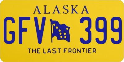 AK license plate GFV399