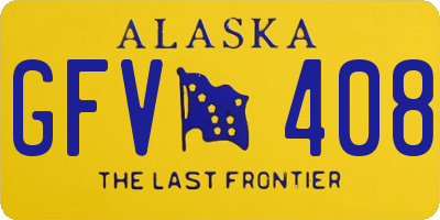 AK license plate GFV408