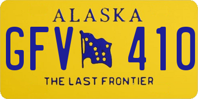 AK license plate GFV410