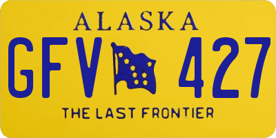 AK license plate GFV427