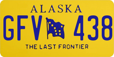 AK license plate GFV438
