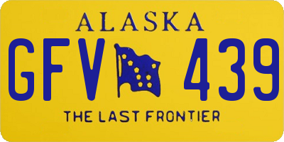 AK license plate GFV439