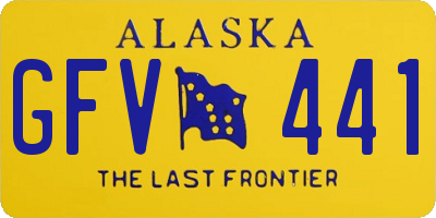 AK license plate GFV441