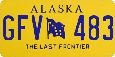 AK license plate GFV483