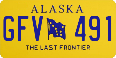 AK license plate GFV491
