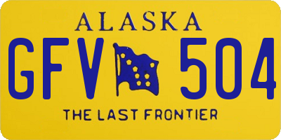 AK license plate GFV504