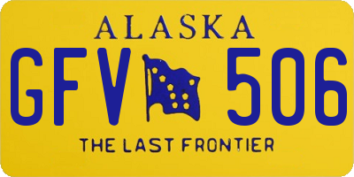 AK license plate GFV506