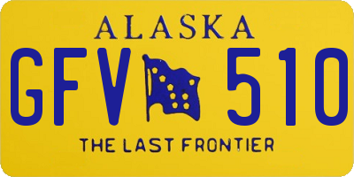 AK license plate GFV510