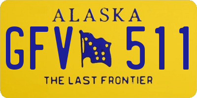 AK license plate GFV511