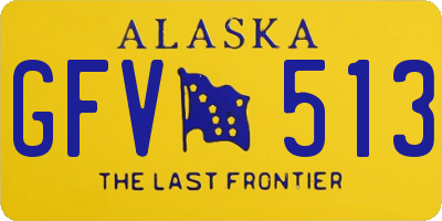 AK license plate GFV513