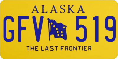 AK license plate GFV519