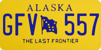 AK license plate GFV557