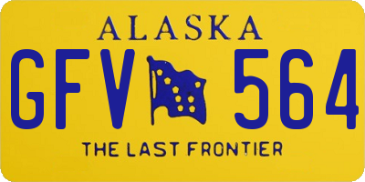 AK license plate GFV564