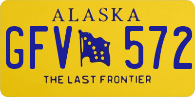 AK license plate GFV572