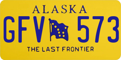 AK license plate GFV573