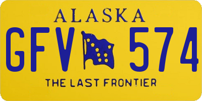 AK license plate GFV574