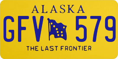 AK license plate GFV579
