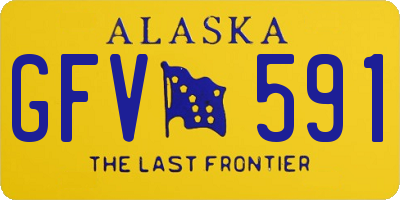 AK license plate GFV591