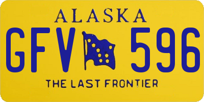 AK license plate GFV596